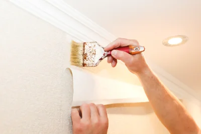 Pose de papier peint à Curemonte — revêtements muraux et toiles de verre
